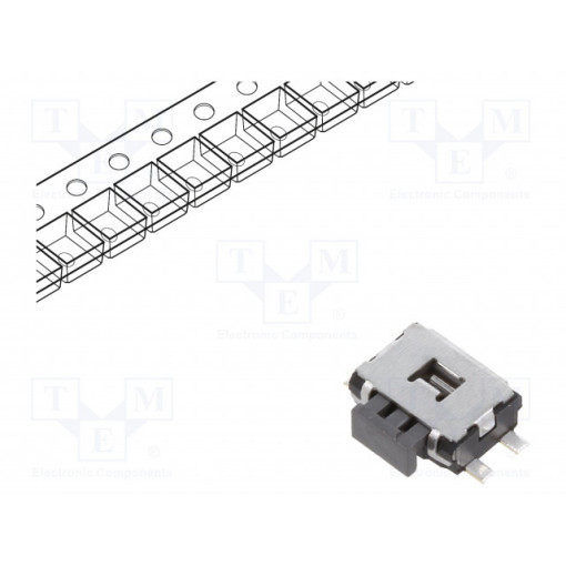 EVQPUA02K; Microswitch TACT; SPST; Pos: 2; 0.05A/12VDC; SMT; none; 2.2N; 1.65mm; PANASONIC
