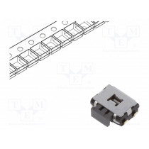 EVQPUB02K; Microswitch TACT; SPST; Pos: 2; 0.05A/12VDC; SMT; none; 2.2N; 1.65mm; PANASONIC