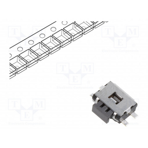 EVQPUC02K; Microswitch TACT; SPST; Pos: 2; 0.05A/12VDC; SMT; none; 2.2N; 1.65mm; PANASONIC