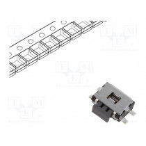 EVQPUL02K; Microswitch TACT; SPST; Pos: 2; 0.05A/12VDC; SMT; none; 1.6N; 1.65mm; PANASONIC