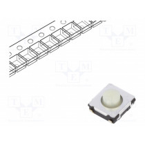 EVQQ2203W; Microswitch TACT; SPST; Pos: 2; 0.02A/15VDC; SMT; none; 3.5N; 3.1mm; PANASONIC