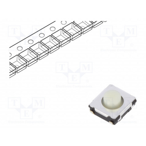 EVQQ2203W; Microswitch TACT; SPST; Pos: 2; 0.02A/15VDC; SMT; none; 3.5N; 3.1mm; PANASONIC