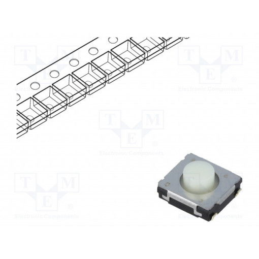 EVQQ2F03W; Microswitch TACT; SPST; Pos: 2; 0.02A/15VDC; SMT; none; 1N; 3.1mm; PANASONIC