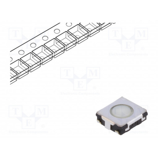 EVQQ2M01W; Microswitch TACT; SPST; Pos: 2; 0.02A/15VDC; SMT; none; 1.3N; 2mm; PANASONIC