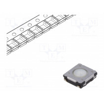 EVQQ2P01W; Microswitch TACT; SPST; Pos: 2; 0.02A/15VDC; SMT; none; 1.6N; 2mm; PANASONIC