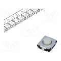 EVQQ2W03W; Microswitch TACT; SPST; Pos: 2; 0.02A/15VDC; SMT; none; 2.6N; 3.1mm; PANASONIC