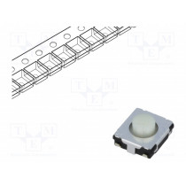 EVQQ2W03W; Microswitch TACT; SPST; Pos: 2; 0.02A/15VDC; SMT; none; 2.6N; 3.1mm; PANASONIC