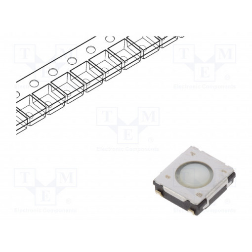 EVQQ2Y01W; Microswitch TACT; SPST; Pos: 2; 0.02A/15VDC; SMT; none; 3.5N; 2mm; PANASONIC