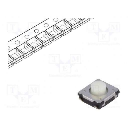 EVQQ2Y03W; Microswitch TACT; SPST; Pos: 2; 0.02A/15VDC; SMT; none; 3.5N; 3.1mm; PANASONIC