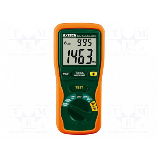 380260; Meter: insulation resistance; double LCD,with a backlit; EXTECH