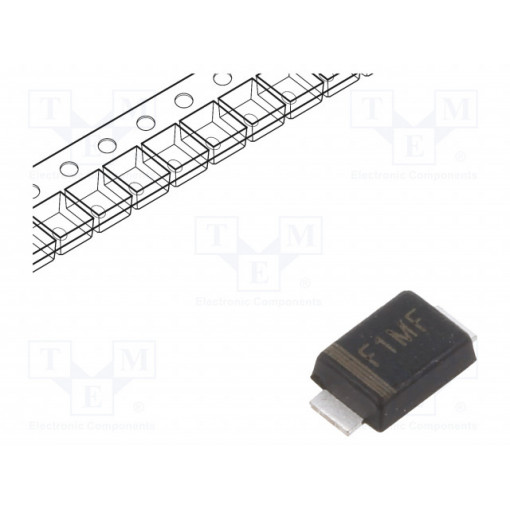 F1MF; Diode: rectifying; SMD; 1000V; 1A; 500ns; Package: reel,tape; YANGJIE TECHNOLOGY