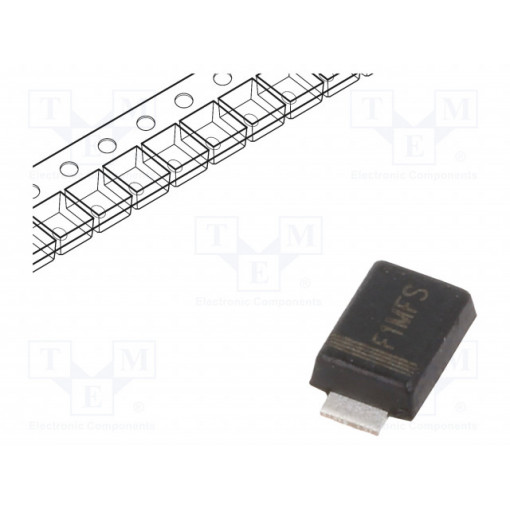 F1MFS; Diode: rectifying; SMD; 1000V; 1A; 500ns; Package: reel,tape; YANGJIE TECHNOLOGY