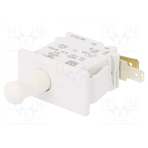 F68-30A; Switch: door; Pos: 2; SPDT; 0.1A; Leads: 4,8x0,8mm connectors; CHERRY