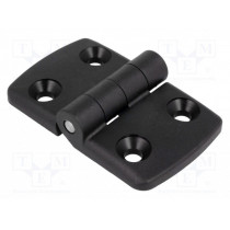 095K4040F00; Hinge; Width: 77mm; polyamide; black; H: 48mm; FATH