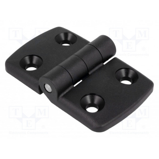 095K4040F00; Hinge; Width: 77mm; polyamide; black; H: 48mm; FATH