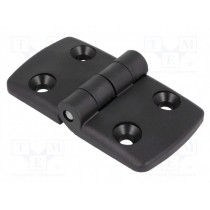 095K4545F00; Hinge; Width: 87mm; polyamide; black; H: 48mm; FATH
