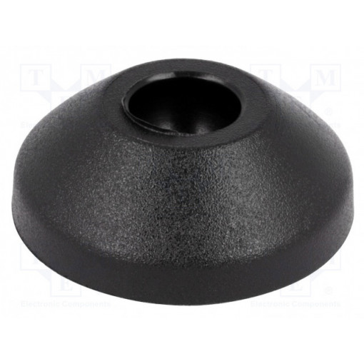 098M030K; Foot; Base dia: 29mm; polyamide; H: 10.4mm; Mount.hole diam: 10mm; FATH