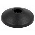 098M040K; Foot; Base dia: 39mm; polyamide; H: 10.4mm; Mount.hole diam: 10mm; FATH
