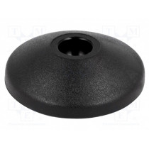 098M040K; Foot; Base dia: 39mm; polyamide; H: 10.4mm; Mount.hole diam: 10mm; FATH