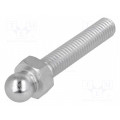 098MM08040M; Pin; M8; Plunger mat: steel; Ø: 10mm; Plating: zinc; Thread len: 40mm; FATH