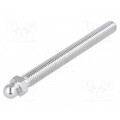 098MM10100M; Pin; M10; Plunger mat: steel; Ø: 10mm; Plating: zinc; Spanner: 13mm; FATH