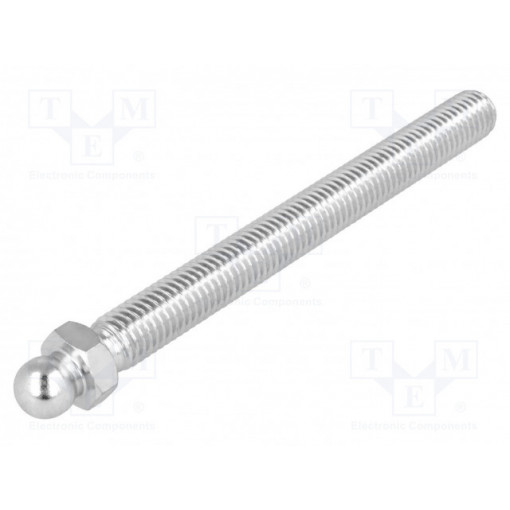 098MM10100M; Pin; M10; Plunger mat: steel; Ø: 10mm; Plating: zinc; Spanner: 13mm; FATH