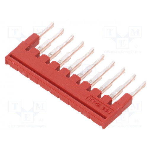 FBS 10-3,5 – 3213056; Screw bridge; ways: 10; red; Width: 3.5mm; UL94V-0; PHOENIX CONTACT
