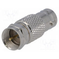 ; Adapter; BNC socket,F plug; 