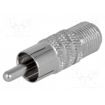 ; Adapter; F socket,RCA plug;  ; Adapter; F socket,RCA plug;