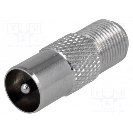 ; Adapter; F socket,coaxial 9.5mm plug; ; Adapter; F socket,coaxial 9.5mm plug;