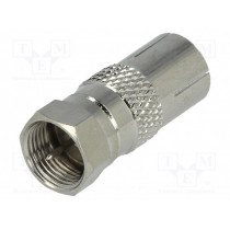 ; Adapter; F plug,coaxial 9.5mm socket;  ; Adapter; F plug,coaxial 9.5mm socket;
