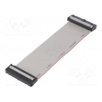 FC34300-S; Ribbon cable with IDC connectors; 34x28AWG; Cable ph: 1.27mm; AMPHENOL