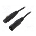 FC619101; Male-female; PIN: 3; Cable: XLR-XLR; 1m; CLIFF FC619101; Male-female; PIN: 3; Cable: XLR-XLR; 1m; CLIFF