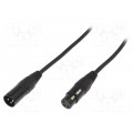 FC619105; Male-female; PIN: 3; Cable: XLR-XLR; 5m; CLIFF FC619105; Male-female; PIN: 3; Cable: XLR-XLR; 5m; CLIFF