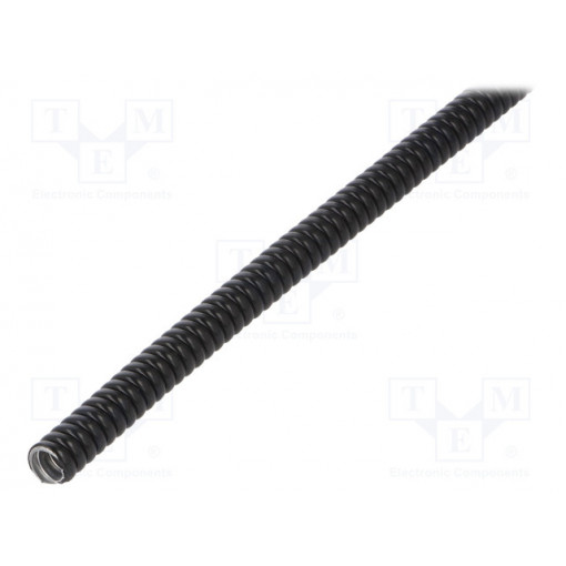 302.010.5; Protective tube; ØBraid : 10mm; galvanised steel; black; Len: 50m; ANAMET EUROPE