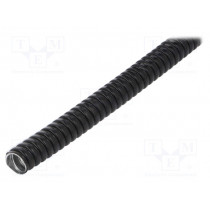 302.016.1; Protective tube; ØBraid : 17mm; galvanised steel; black; Len: 10m; ANAMET EUROPE