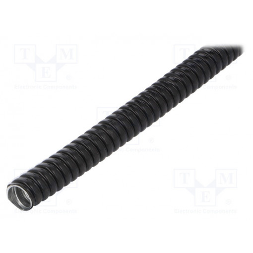 302.016.1; Protective tube; ØBraid : 17mm; galvanised steel; black; Len: 10m; ANAMET EUROPE