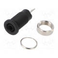 FCR73575B; Socket; 4mm banana; 24A; 1000VDC; 24.5mm; blue; nickel plated; CLIFF FCR73575B; Socket; 4mm banana; 24A; 1000VDC; 24.5mm; blue; nickel plated; CLIFF