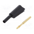FCR7366B; Plug; 2mm banana; 10A; 30VAC; 60VDC; black; Connection: soldering; CLIFF FCR7366B; Plug; 2mm banana; 10A; 30VAC; 60VDC; black; Connection: soldering; CLIFF