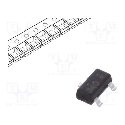 FDN340P; Transistor: P-MOSFET; unipolar; -20V; -2A; Idm: -10A; 0.5W; ON SEMICONDUCTOR
