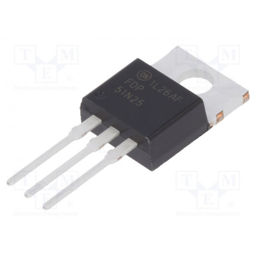 FDP51N25; Transistor: N-MOSFET; unipolar; 250V; 30A; 320W; TO220; ON SEMICONDUCTOR