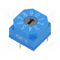 FDR-10; Encoding switch; DEC/BCD; Pos: 10; THT; Rcont max: 80mΩ; 7Ncm; SUNGMUN ELECTRONICS CO., LTD. FDR-10; Encoding switch; DEC/BCD; Pos: 10; THT; Rcont max: 80mΩ; 7Ncm; SUNGMUN ELECTRONICS CO., LTD.
