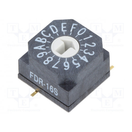 FDR-16S; Encoding switch; HEX/BCD; Pos: 16; SMT; Rcont max: 80mΩ; 7Ncm; SUNGMUN ELECTRONICS CO., LTD.