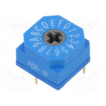 FER-16; Encoding switch; HEX/BCD; Pos: 16; THT; Rcont max: 80mΩ; 7Ncm; SUNGMUN ELECTRONICS CO., LTD. FER-16; Encoding switch; HEX/BCD; Pos: 16; THT; Rcont max: 80mΩ; 7Ncm; SUNGMUN ELECTRONICS CO., LTD.