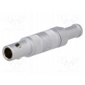 FFA.00.250.CTAC31Z; Connector: coaxial; Series: 00; plug; male; soldering; for cable; LEMO FFA.00.250.CTAC31Z; Connector: coaxial; Series: 00; plug; male; soldering; for cable; LEMO