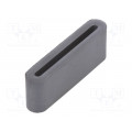 FFP33.5X12X6.5-B8; Ferrite: one-piece; 28AWG; 20Ω; A: 33.5mm; B: 12mm; C: 6.5mm; D: 27.5mm; FERROCORE