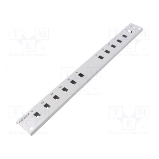 FB2031; Front panel; 1U; Panel colour: grey; FIBRAIN