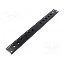 FB2031B; Front panel; 1U; Panel colour: black; FIBRAIN