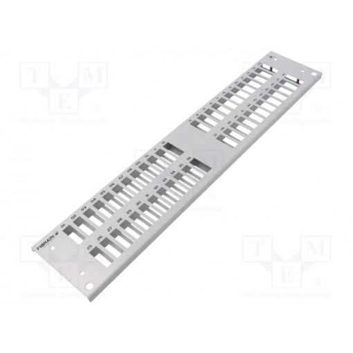 FB2045; Front panel; 2U; Panel colour: grey; V: double; FIBRAIN