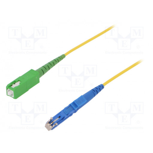 G-SCA-E2-S-005.0-SX-A-18-Y; Fiber patch cord; E2/UPC,SC/APC; 5m; Optical fiber: 9/125um; FIBRAIN
